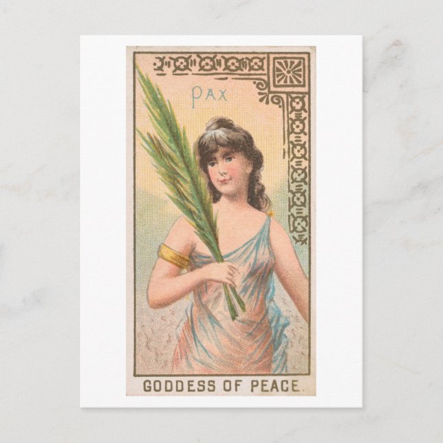 Strong Women Series #56: Pax Peace Vintage Postcard (Front)