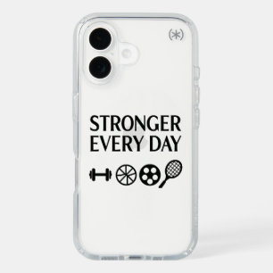 STRONGER EVERY DAY   Motivational Sports Phone  iPhone 16 Case