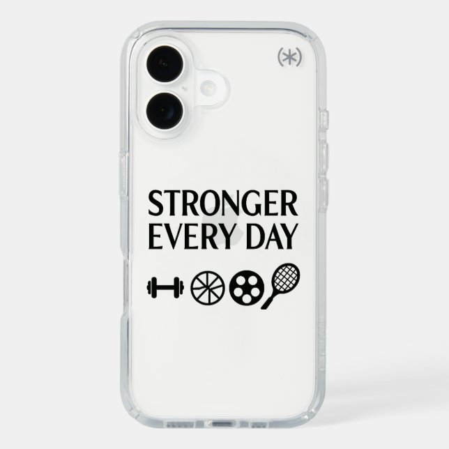  STRONGER EVERY DAY | Motivational Sports Phone  Speck iPhone Case (Front)