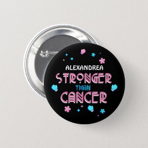 Stronger Than Cancer  Cancer Survivor Custom  Button