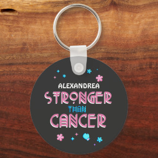 Stronger Than Cancer | Cancer Survivor Custom  Keychain