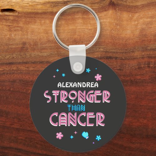 Stronger Than Cancer  Cancer Survivor Custom  Keychain