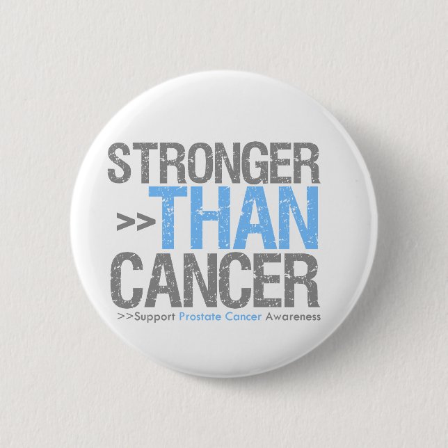 Stronger Than Cancer - Prostate Cancer Button (Front)