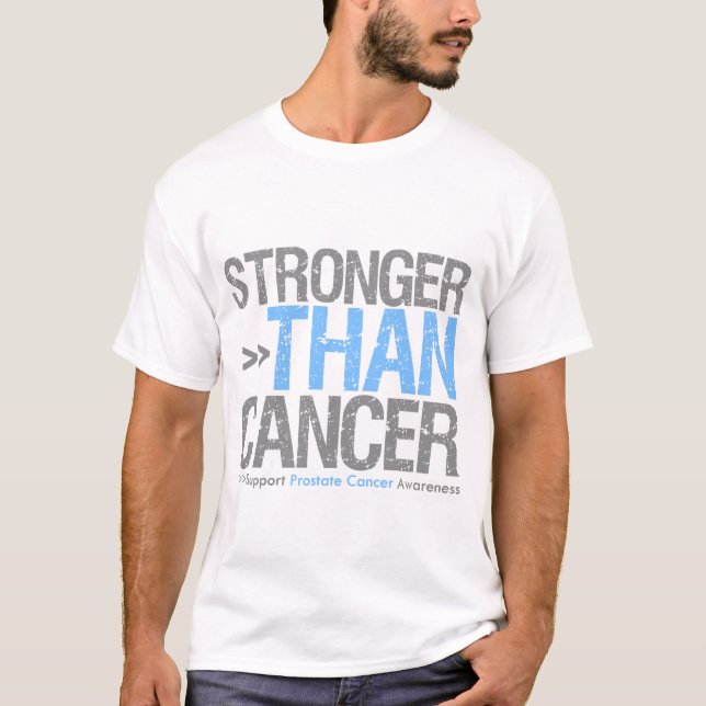 Stronger Than Cancer - Prostate Cancer T-Shirt (Front)