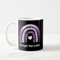 Stronger Than Crohn'S Purple Crohns Disease Surviv Coffee Mug