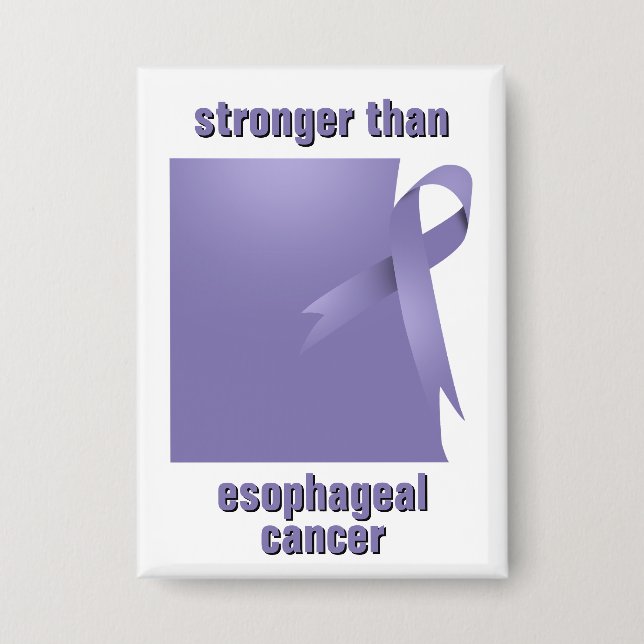 Stronger Than Esophageal Cancer Button (Front)
