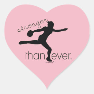 Stronger Than Ever Discus Throw Stickers Gift