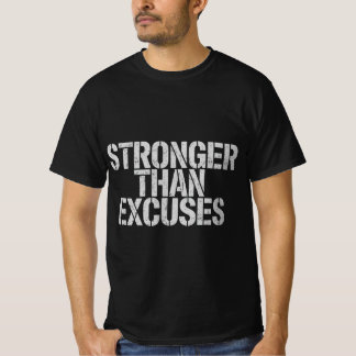 Stronger Than Excuses Gym Shirt | Workout Motivati