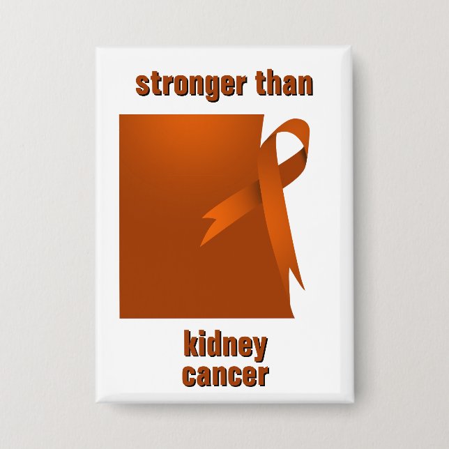 Stronger Than Kidney Cancer Button (Front)