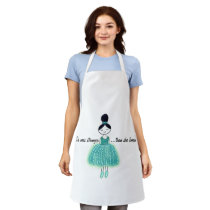 Stronger Than She Knew Ovarian Cancer Apron