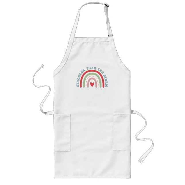 Stronger than the storm long apron (Front)
