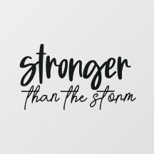 Stronger than the Storm Positivity Message