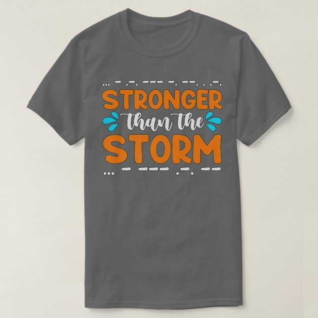Stronger Than The Storm Radio Ham Operator Amateur T-Shirt (Design Front)