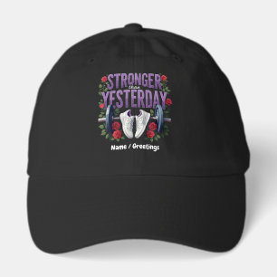 Stronger Than Yesterday – Motivation, Fitness Hat