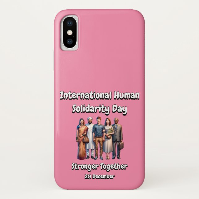 Stronger Together. Human Solidarity Day. Case-Mate iPhone Case (Back)
