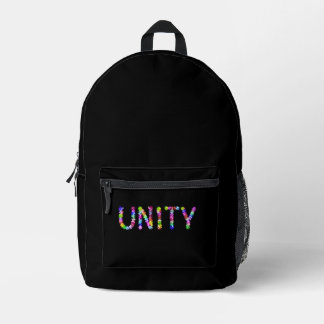 Stronger Together | Inspirational Peace: Achempong Printed Backpack
