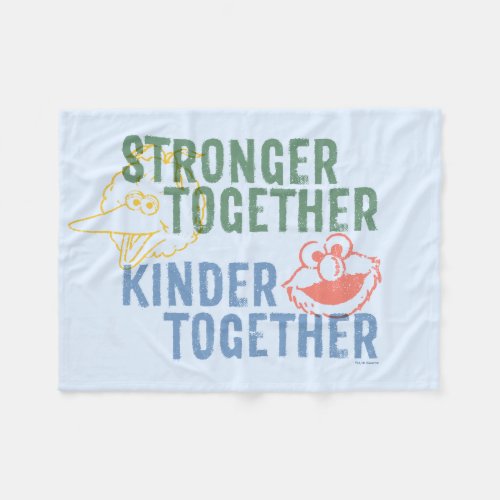 Stronger Together Kinder Together Fleece Blanket