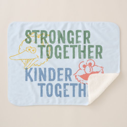 Stronger Together Kinder Together Sherpa Blanket