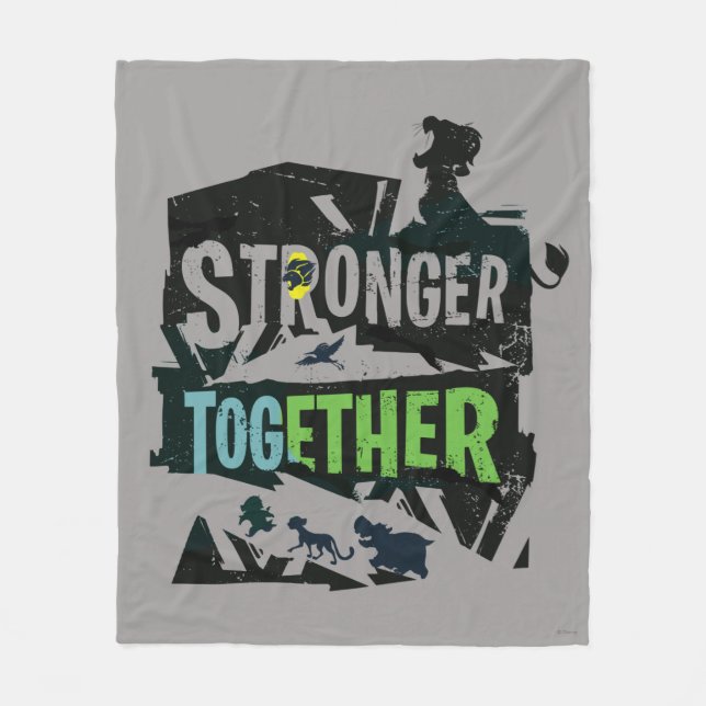 Stronger Together Lion Guard Graphic Fleece Blanket (Front)