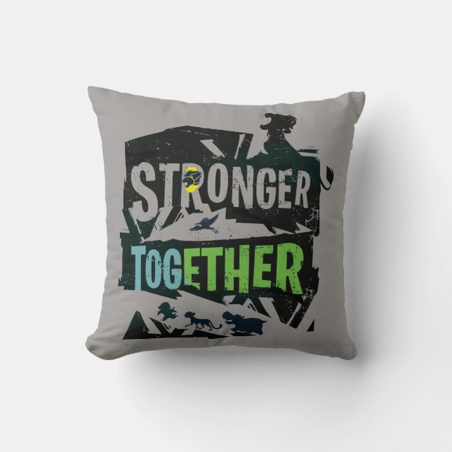 Stronger Together Lion Guard Graphic Throw Pillow (Front)