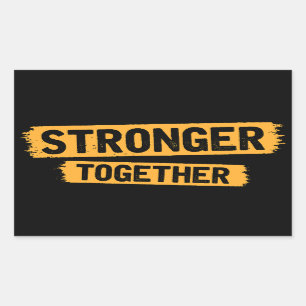 Stronger Together Rectangular Sticker