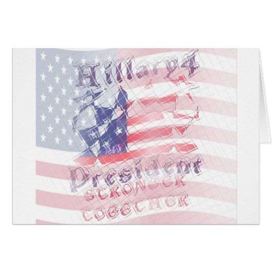 Stronger together USA Hillary 4 President American (Front Horizontal)