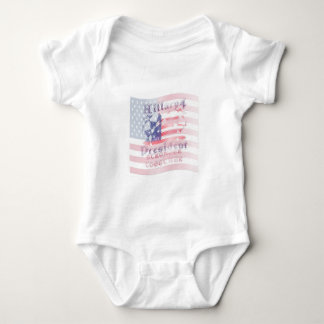 Stronger together USA Hillary 4 President American Baby Bodysuit