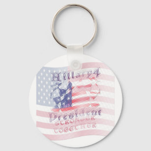 Stronger together USA Hillary 4 President American Keychain
