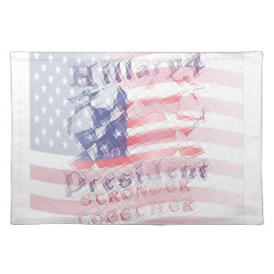 Stronger together USA Hillary 4 President American Placemat