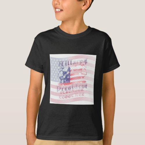 Stronger together USA Hillary 4 President American T_Shirt