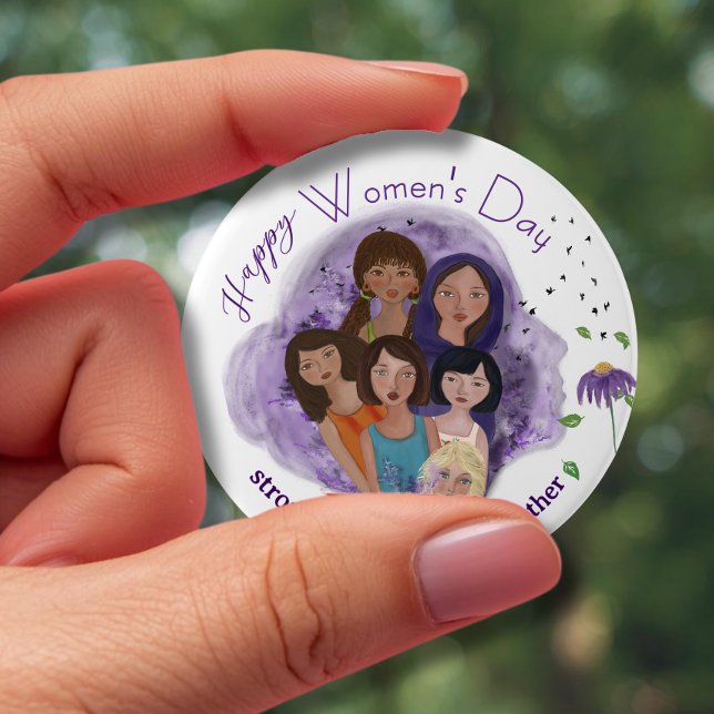 Stronger Together Woman's Day  Button (Stronger Together Woman's Day Button)