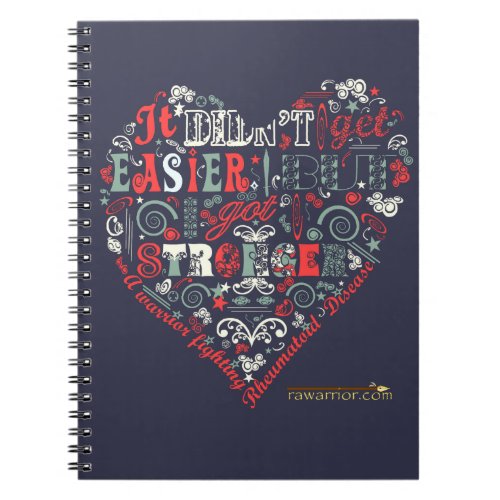 Stronger with heart notebook