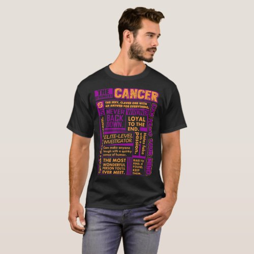 Strongest Cancer Loyal Can Read Your Mind Zodiac T_Shirt