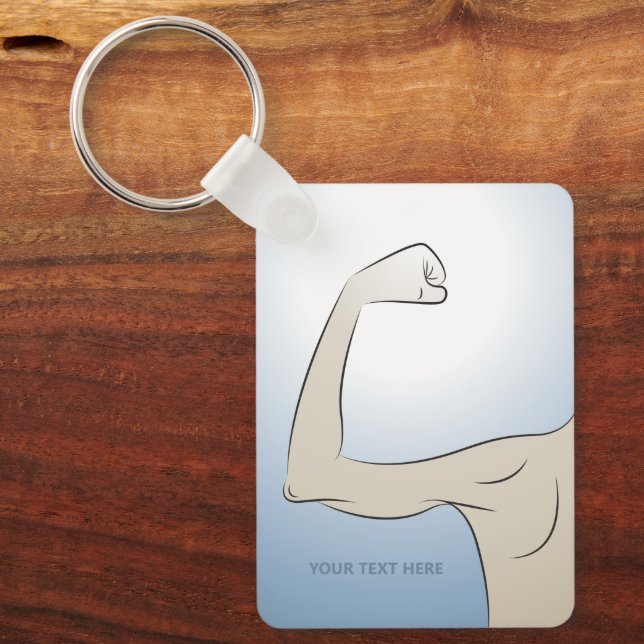 Strongest Man I Know Keychain (Front)