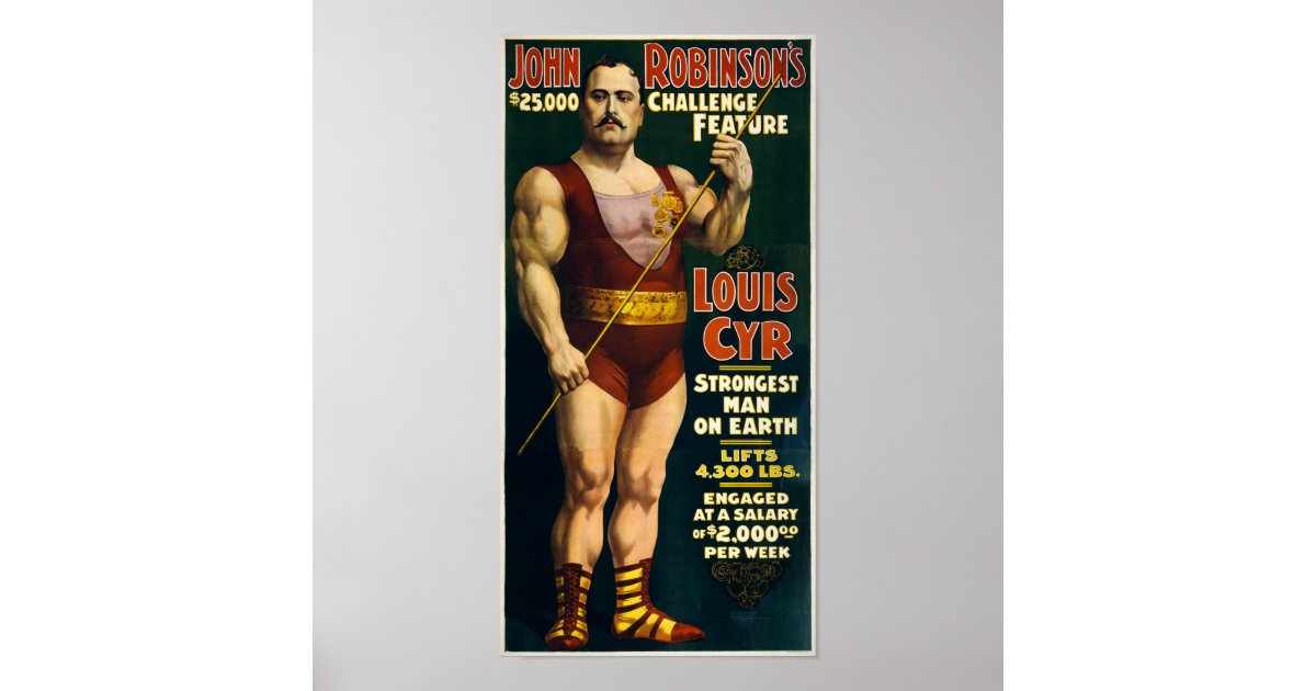 vintage strongman poster