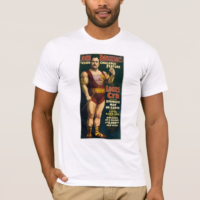 Strongest Man On Earth - Vintage Strongman T-Shirt (Front)