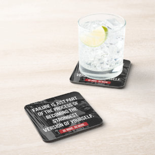 Strongest Version Of Yourself Workout Motivational Beverage Coaster