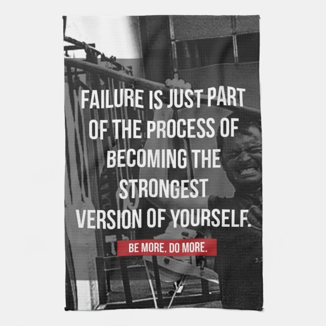 Strongest Version Of Yourself Workout Motivational Towel (Vertical)