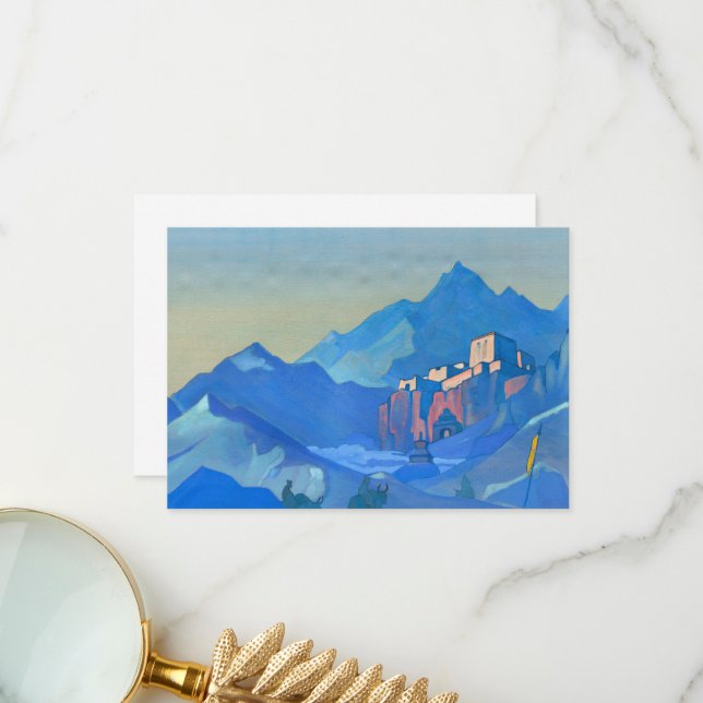 Stronghold of the Spirit by Nicholas Roerich Thank You Card (Front/Back In Situ)