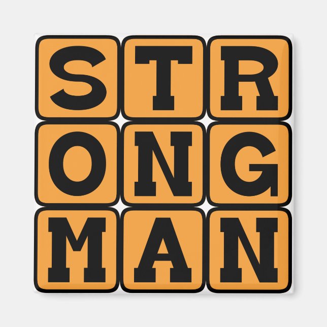 Strongman, Bodybuilder Magnet (Front)
