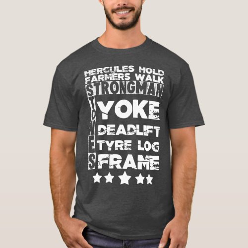 Strongman Deadlift Exercise Deadlifting Gym T_Shirt