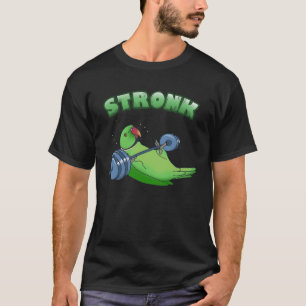 Stronk Indian ringneck fitness Parrot workout Birb T-Shirt