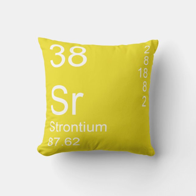 Strontium Throw Pillow (Front)