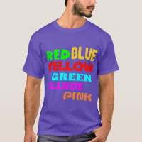 Stroop effect, read the colors