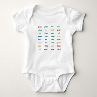 Stroop Test English Baby Bodysuit