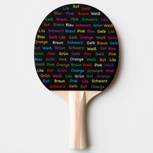 stroop test ping pong paddle