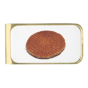Stroopwafel Gold Finish Money Clip