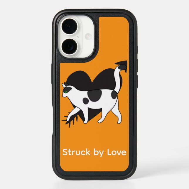Struck by Love Valentine Cat OtterBox Case (Back)