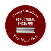 Structural Engineer Beam  Edible Frosting Rounds (Front)
