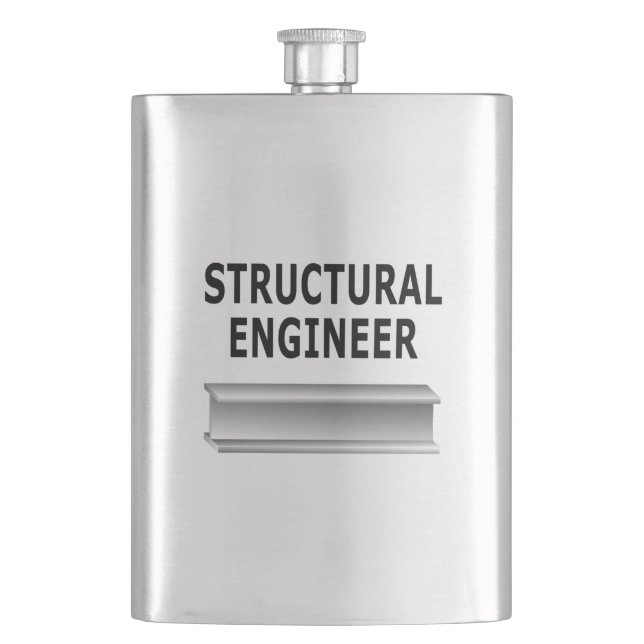 Structural Engineer Beam Flask (Front)
